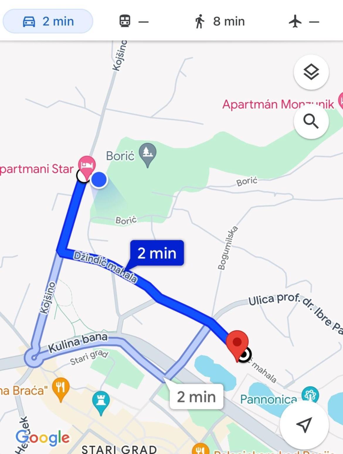 טוזלה Apartmani Star מראה חיצוני תמונה